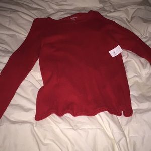 New carbon red long sleeve